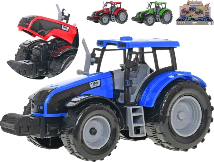 Kunststof tractor met vliegwielaandrijving 20 cm