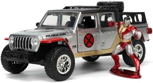 JADA Marvel X-Men Jeep Gladiator Rubicon 2020 1:32 set avec figurine Colossus
