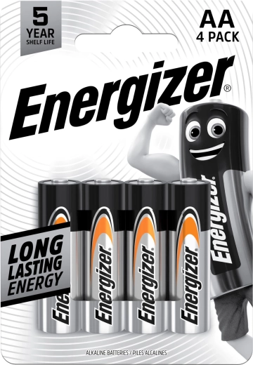 Energizer Everyday Alkaline-Batterien AA, 4 Stk.