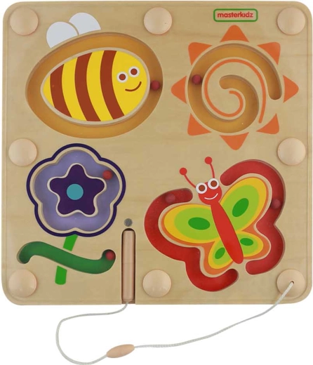 Wooden Magnetic Maze with Insect Theme MASTERKIDZ