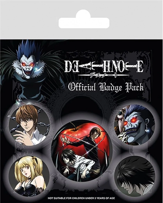 Death Note Badge Set – 5 pcs