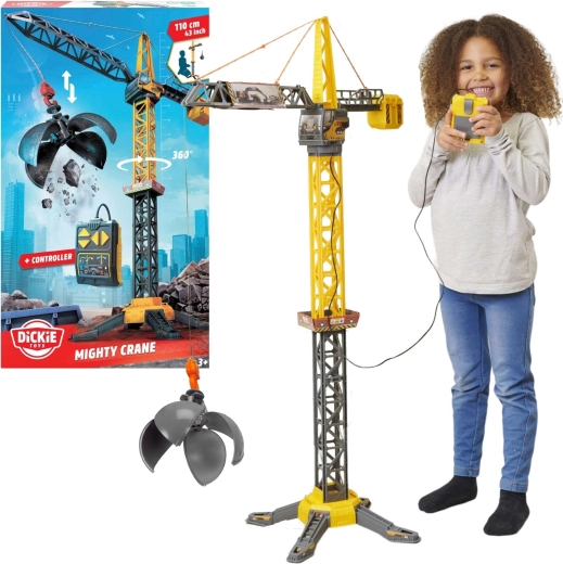 Grue télécommandée avec boule de démolition 110 cm VOLVO par Dickie Toys