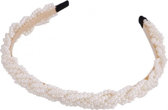 Wide pearl hairband