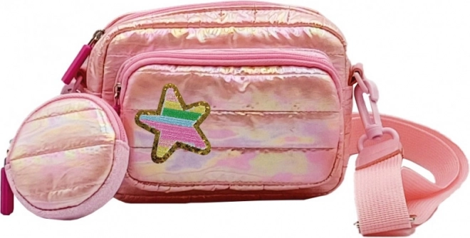 Sac à main rose duveteux