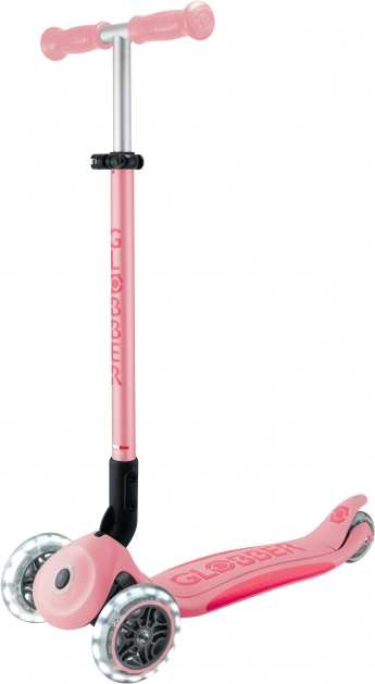 Kinderdriewielstep Globber Primo Foldable Plus Lights V2 pastelroze