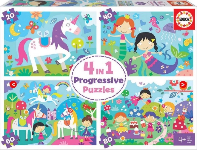 Puzzle Amis magiques 4-en-1