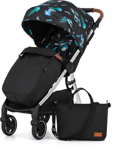 Sport Stroller PETITE&MARS Royal3 Silver Limited 100 Jellyfish