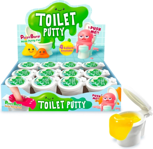 Pruttende massa in toilet – leuke slijmspeelgoed voor kinderen