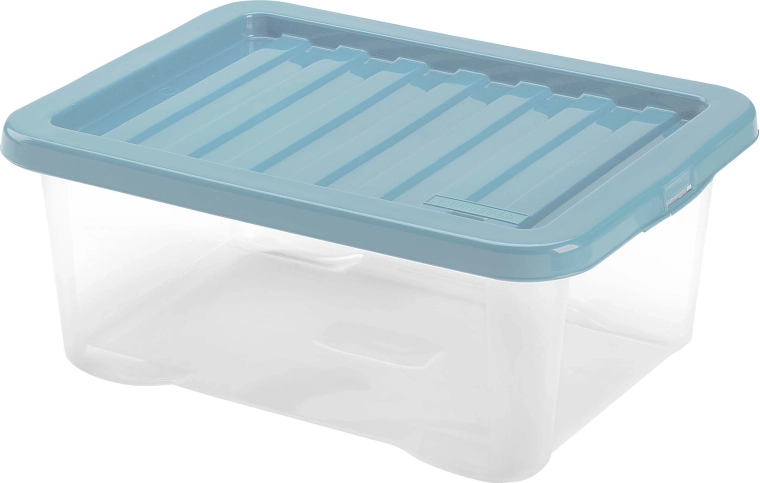 Boîte de rangement en plastique avec couvercle HEIDRUN Quasar 18 l