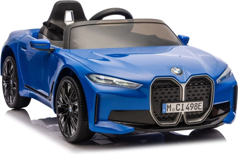 Voiture électrique BMW i4 4x4 bleue pour enfant