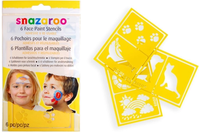 SNAZAROO Face Paint Stencils 6 pcs – Rainbow