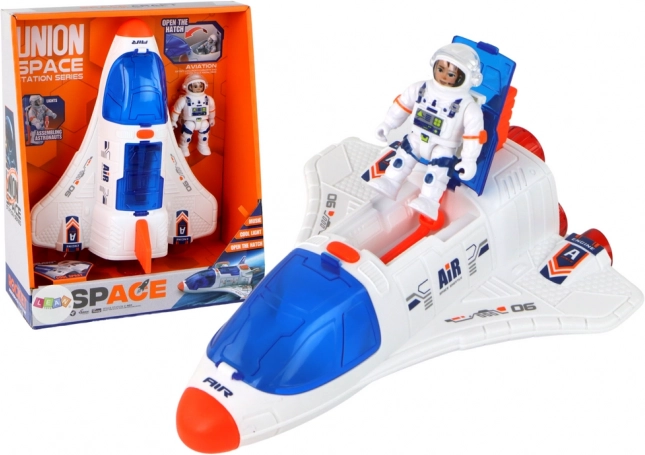Space Mission – Rocket with Astronaut, 2 Pieces