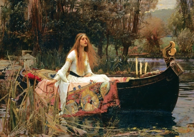 Puzzle ART: De Dame van Shalott (1888) – museumserie, 2000 stukjes