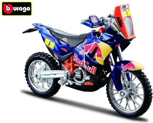 Bburago motorfiets Red Bull KTM 450 Rally Dakar 1:18