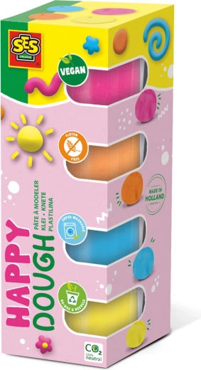 SES Feel Good Modeling Clay 4×90 g – neon colors