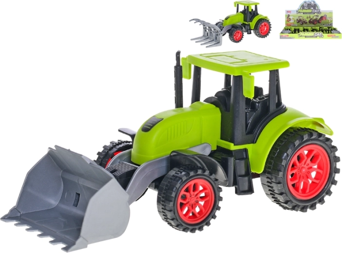 Tracteur à inertie 17 cm – chargeur pour enfants ou grappin