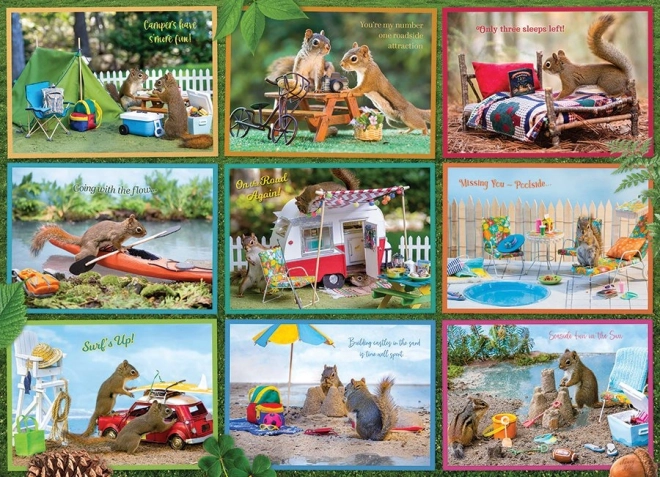 Squirrels on Vacation Puzzle 1000 Pieces COBBLE HILL