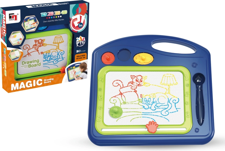 Magische magnetische tekentablet blauw