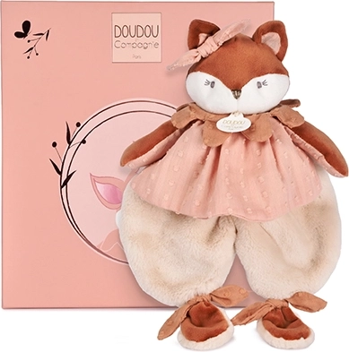 Doudou gift set – plush comforter fox Mina 29 cm