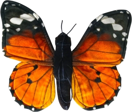 Papillon monarque rouge 30 cm