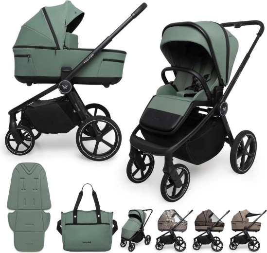 Muuvo Five stroller 2-in-1 Pine Green