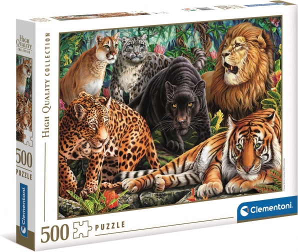 Puzzle 500 pièces Haute Qualité Chats Sauvages
