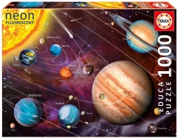 1000-piece Puzzle Neon Solar System