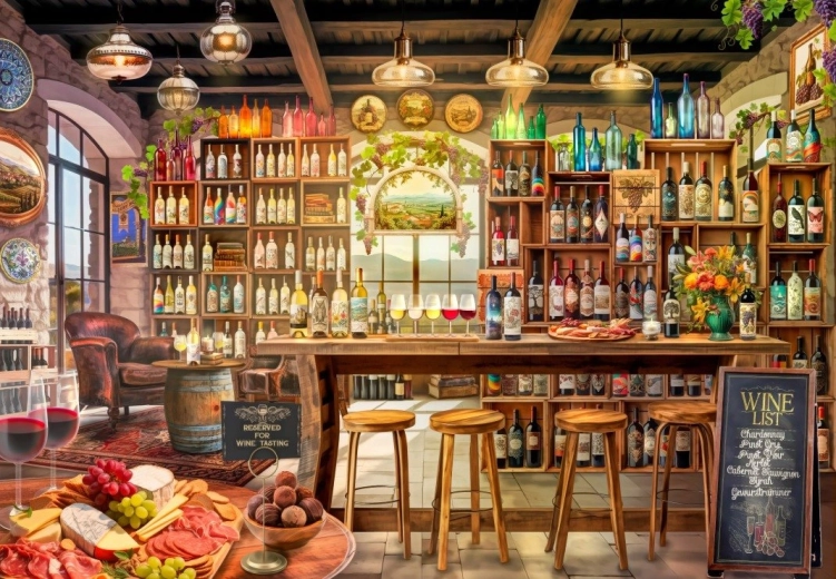 Puzzle Dégustation de vins 1000 pièces BLUEBIRD