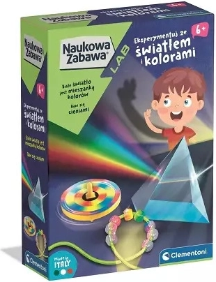 Clementoni lumière et couleurs – kit expérimental éducatif pour enfants