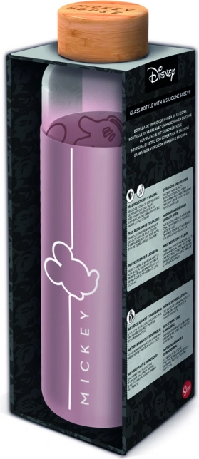 Bouteille en verre avec housse 585 ml, Mickey