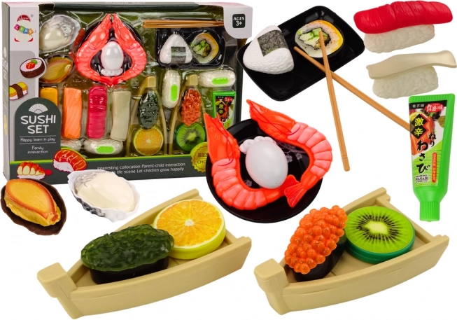 Sushi Toys Set Shrimp Accessories for Kids 24 items.