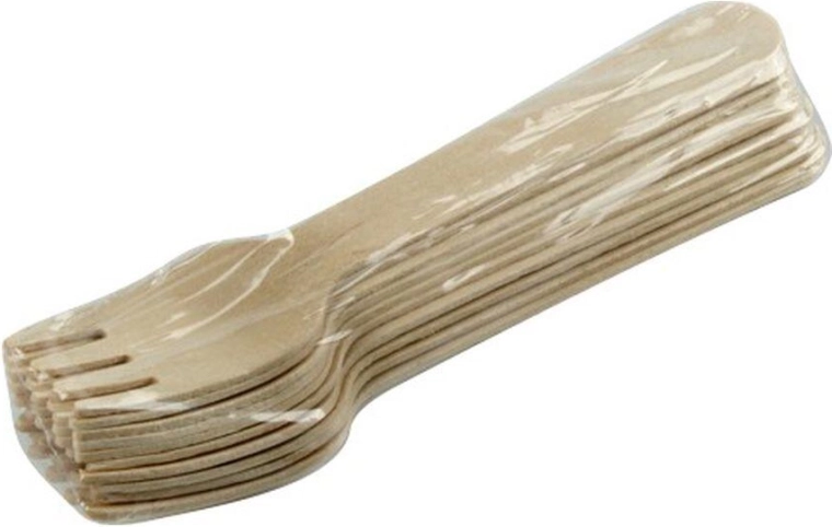 Wooden disposable forks 160 mm (10 pcs)