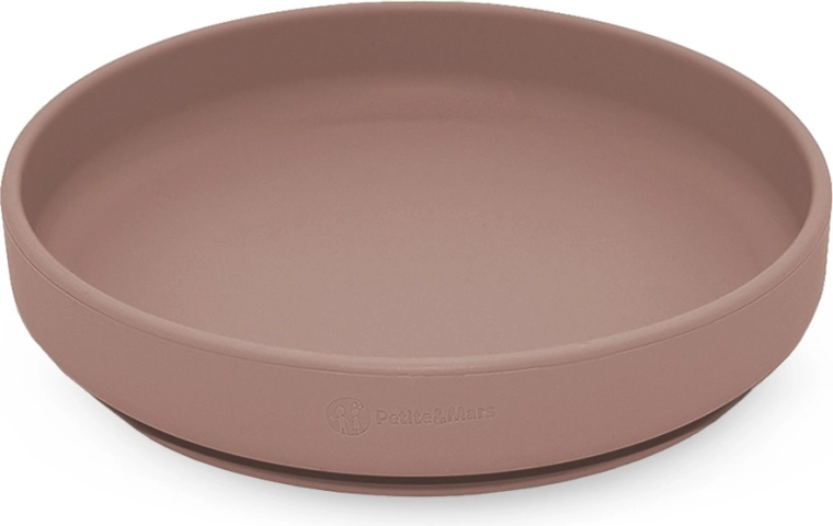 Petite&Mars silicone plate with suction cup Take&Match Velvet Latte 400 ml