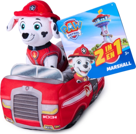 PAW Patrol Marshall 2-in-1 plush with fire truck 22 cm