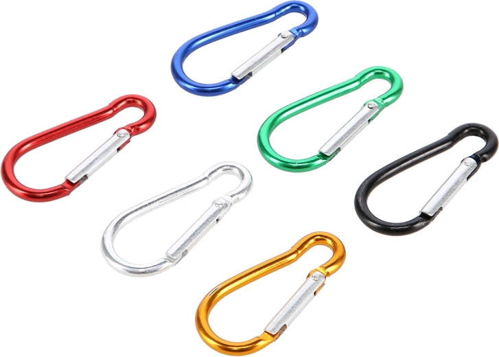 Set aus Aluminiumkarabinern NILS Camp, 6 Stk.