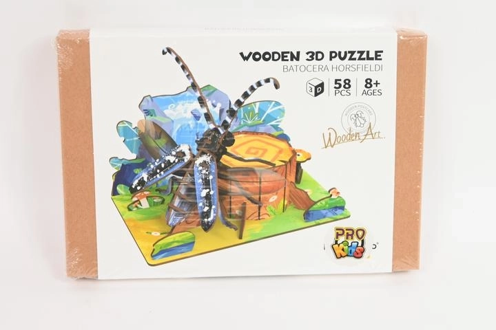 Wooden 3D Puzzle – Beetle in the Forest