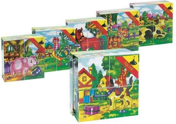Mini cubes illustrés avec animaux