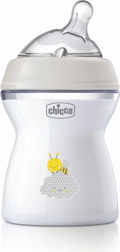 Chicco anti-colic baby bottle Natural Feeling 250 ml, neutral, 2m+