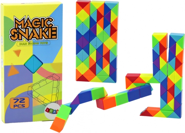 Magic Snake – colorful logic building set 72 pieces