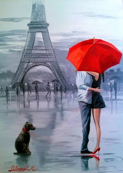 Enjoy Puzzel Parijs voor twee 1000 stukjes