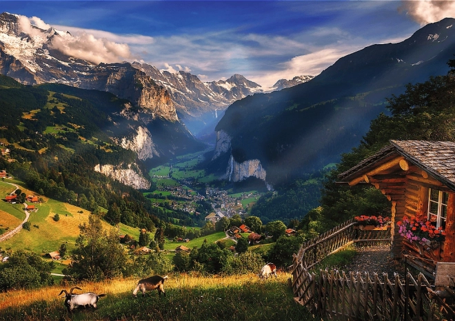 Trefl Puzzle Photo Odyssey: Lauterbrunnen, Schweiz 1000 Teile