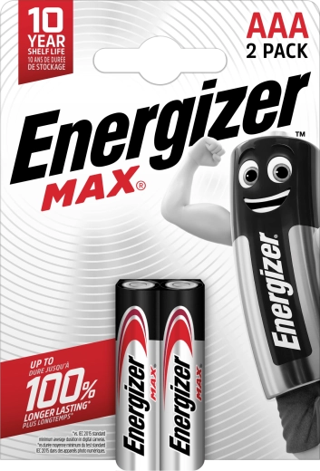 Energizer Max AAA piles alcalines 2 pcs