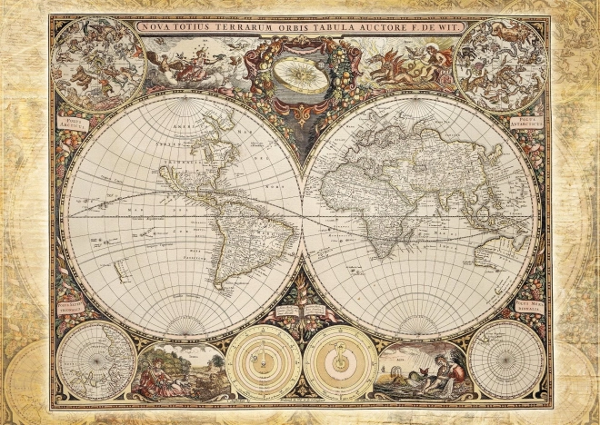 Schmidt puzzle historical map of the world 2000 pieces
