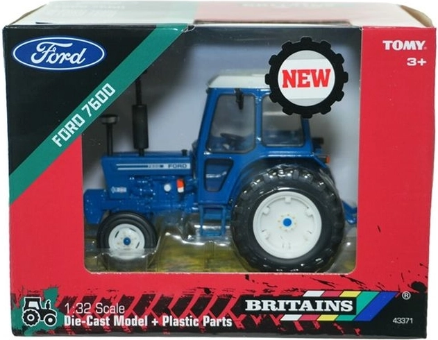 Modèle de tracteur Ford 7600 Britains avec roues jumelées 1:32