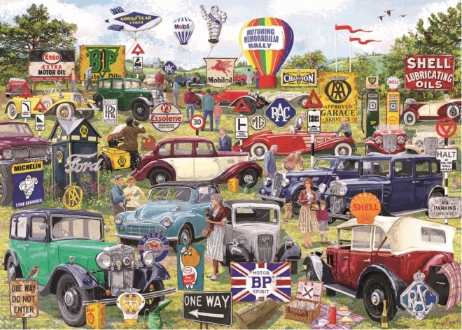 Gibsons Puzzle Motoring Memorabilia Rally 1000 pieces