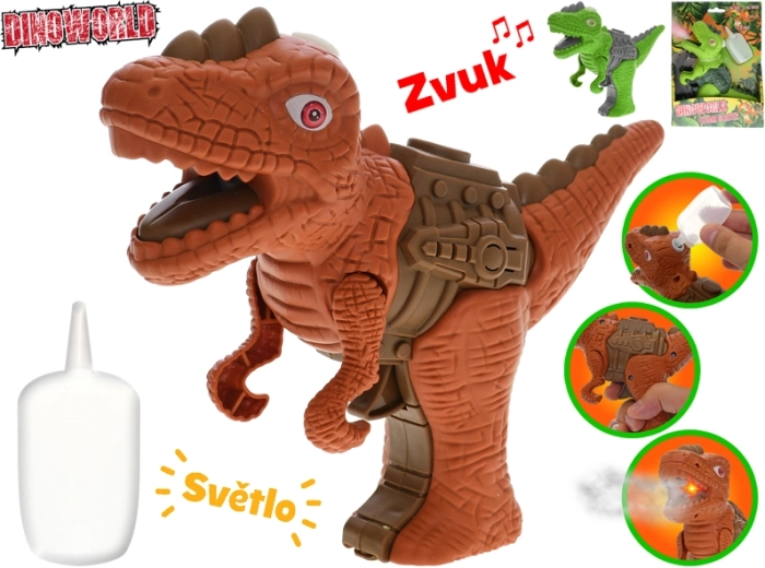 Interaktiver Dinosaurier mit Dampf Dinoworld 17 cm