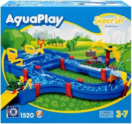 AquaPlay super ensemble de circuit d’eau 105 × 115 cm