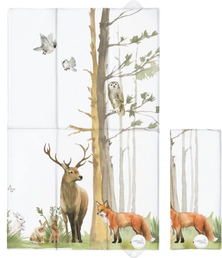 Matelas à langer de voyage CEBA BABY Basic Woodland 60 × 40 cm