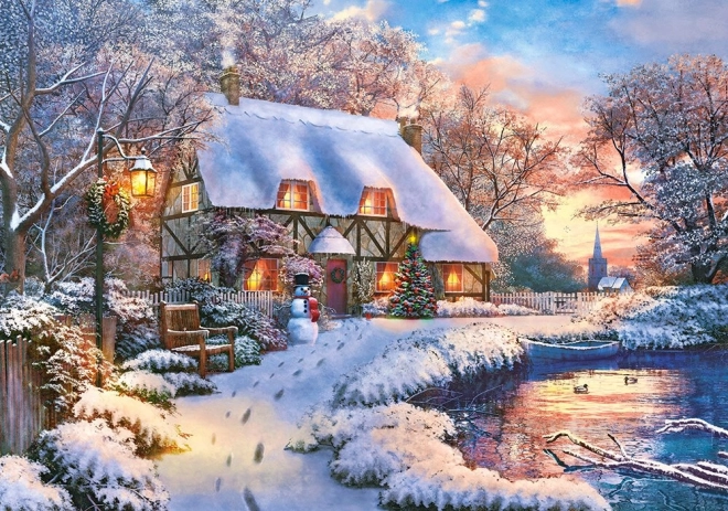 Puzzle 500 Pieces Winter Cottage