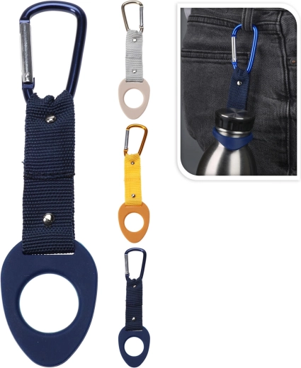 Silicone Bottle Holder with Aluminum Carabiner